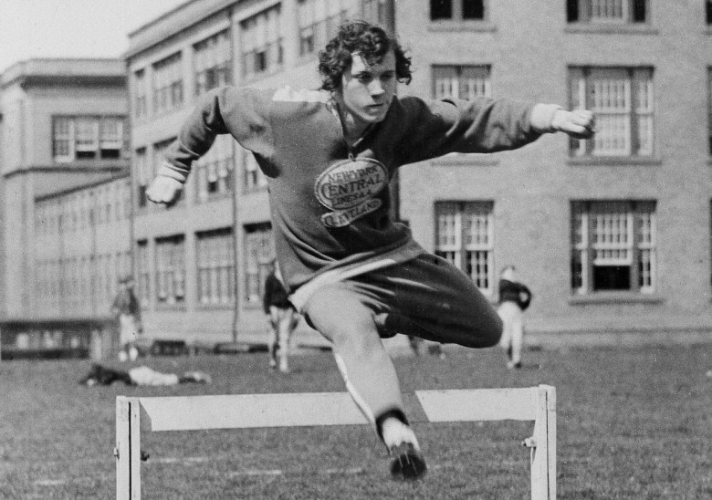 Stella Walsh, training in Cleveland, April 1, 1932 for the Olympic games. (AP Photo)