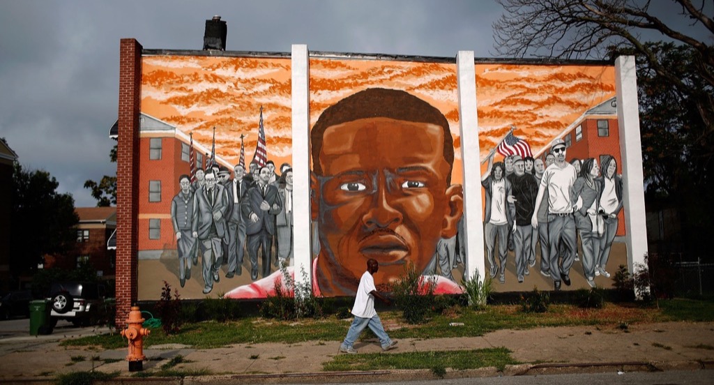 Freddie Gray mural, Baltimore, Maryland