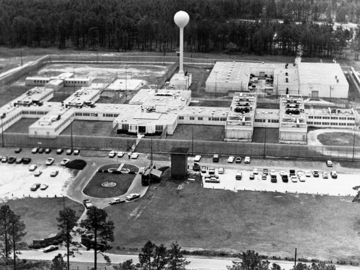 Aerial view of Holman Prison in Atmore, Alabama.